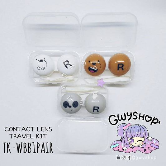 We Bare Bears 1 Pair ☆ Contact Lens Travel Kit | Gwyshop