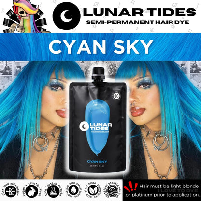 Lunar Tides Cyan Sky