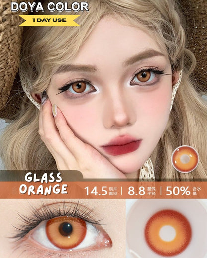 [Gwyshop] 1 DAY Lens Yellow Orange Gold DOYA Cosplay Vibrant Contact Lens