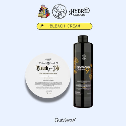 100g Bleach for Me - Plant-Based Hair Lightener Cream by Hybrid Colours