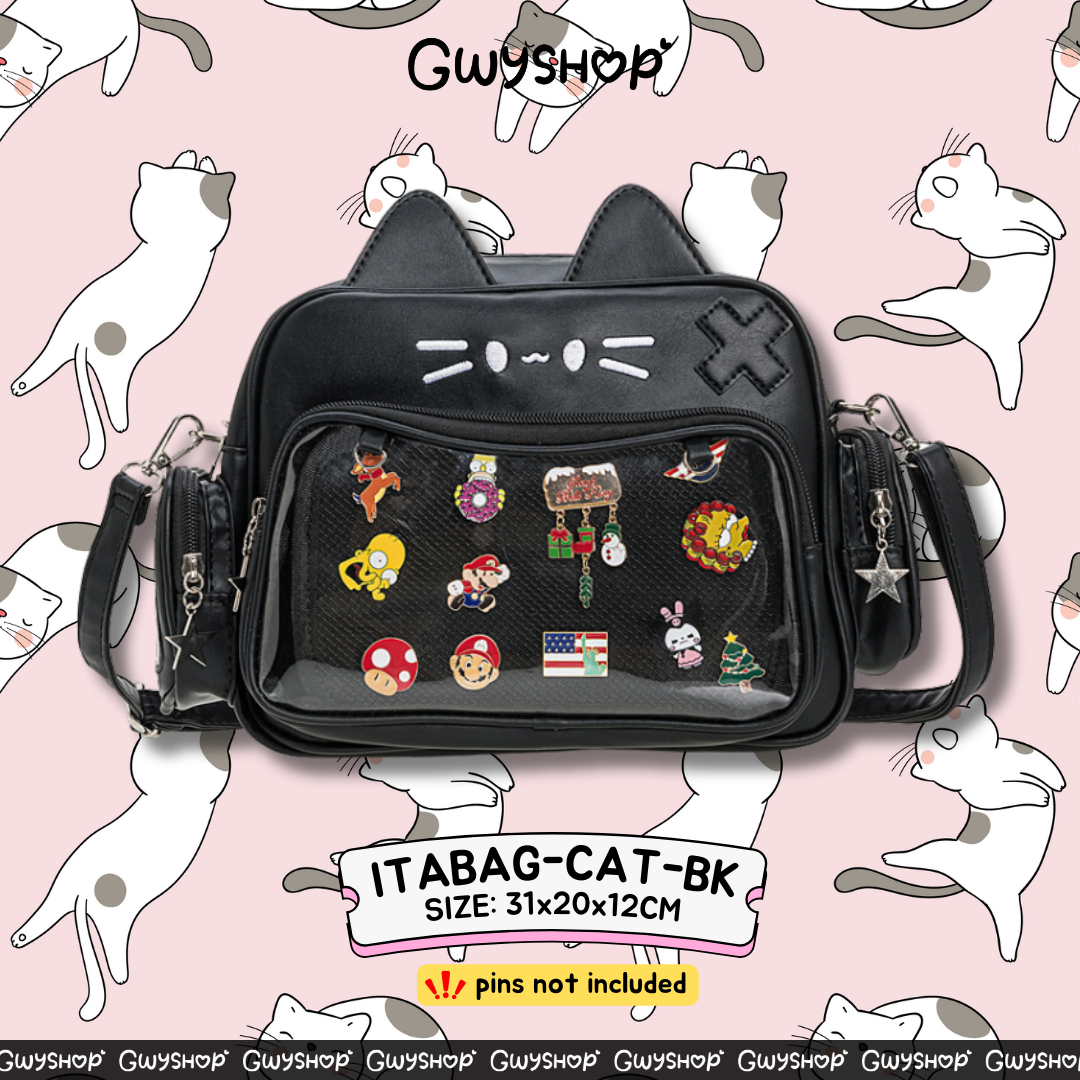 Kawaii Cat Itabag Backpack Crossbody Bag