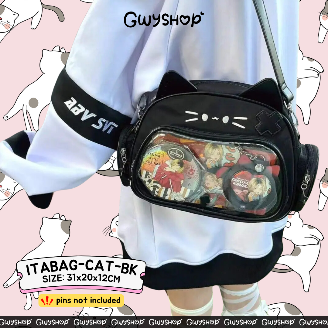 Kawaii Cat Itabag Backpack Crossbody Bag