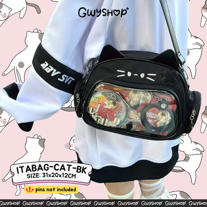 Kawaii Cat Itabag Backpack Crossbody Bag
