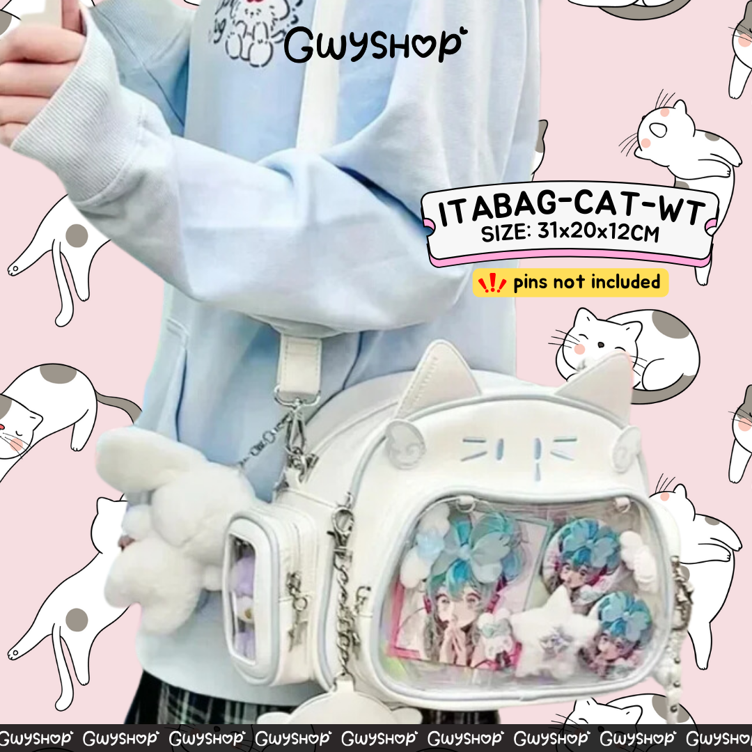 Kawaii Cat Itabag Backpack Crossbody Bag