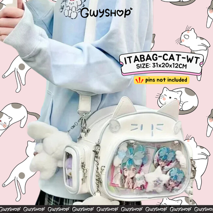 Kawaii Cat Itabag Backpack Crossbody Bag