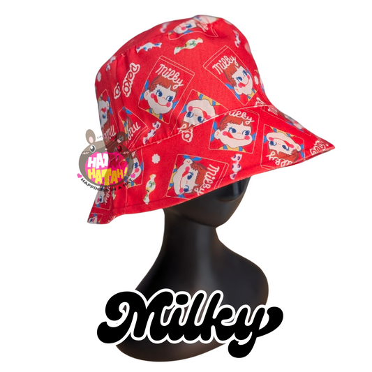 [Hatah Hatah] Milky Bucket Hat