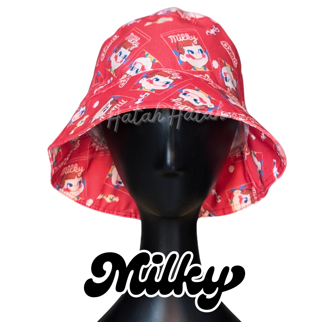 [Hatah Hatah] Milky Bucket Hat