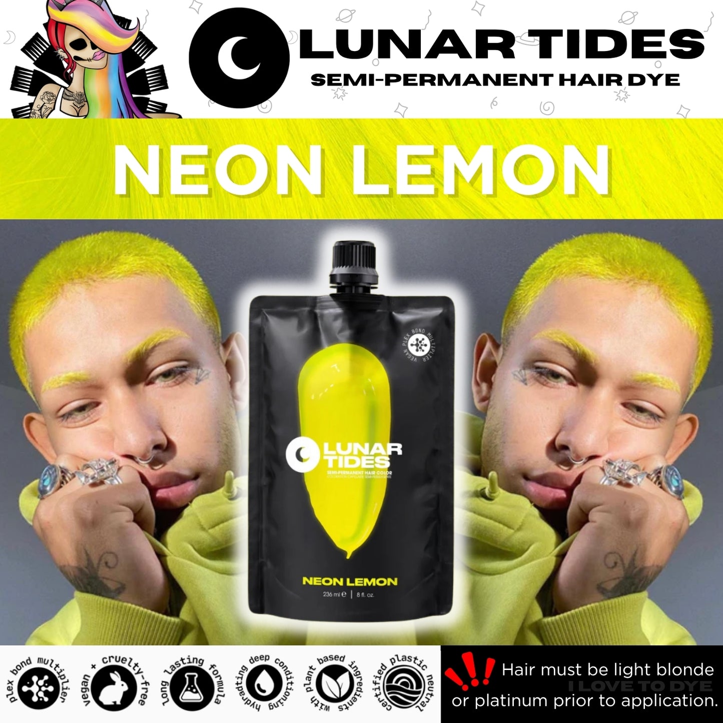 Lunar Tides Neon Lemon