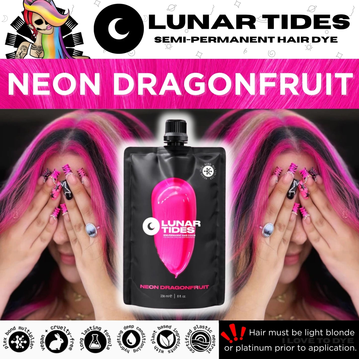 Lunar Tides Neon Dragonfruit