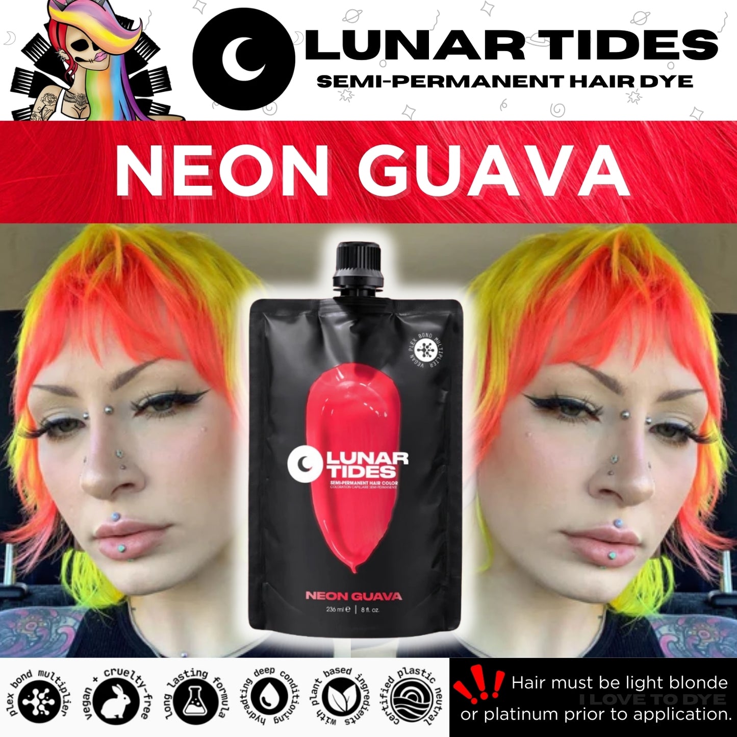 Lunar Tides Neon Guava