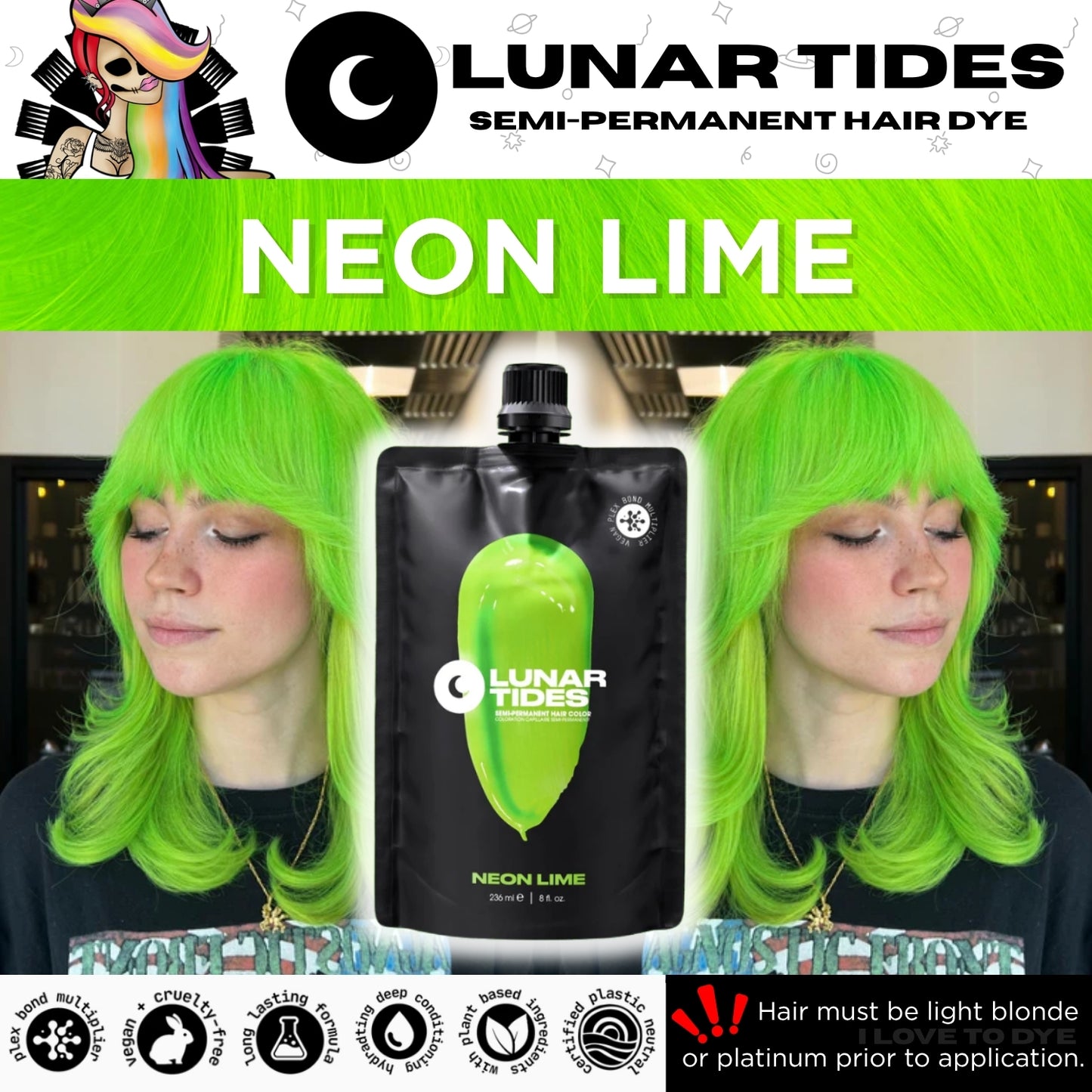 Lunar Tides Neon Lime