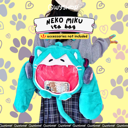 Neko Miku Plush Ita Bag