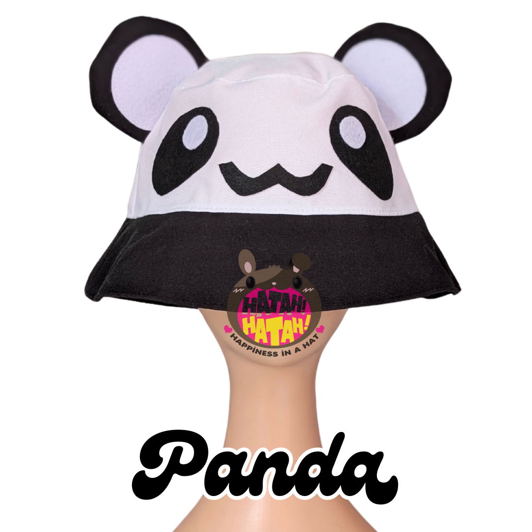 [Hatah Hatah] Panda Bucket Hat