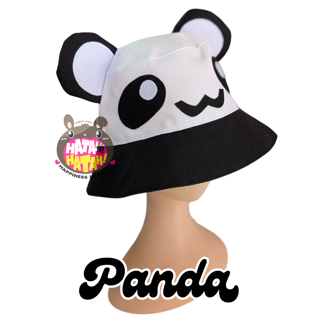 [Hatah Hatah] Panda Bucket Hat