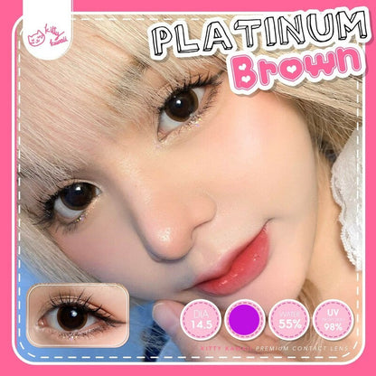 Platinum Brown Doll Eye ☆ Kitty Kawaii