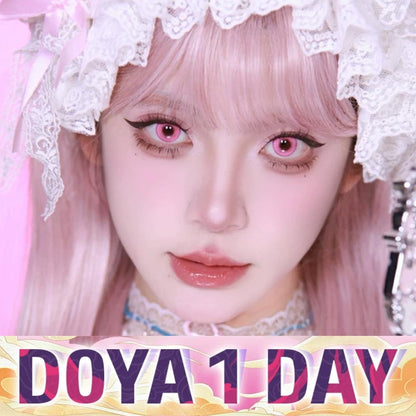 DOYA 1 DAY Use Lens Pink Cosplay Vibrant Contact Lens