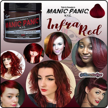 Infra Red ● Manic Panic Semi-Permanent Red Hair Dye - ilovetodye