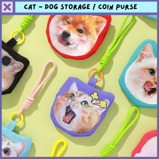 Kawaii Dog Cat Coin Purse