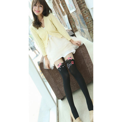 Hello Kitty (HK1) Black Stockings