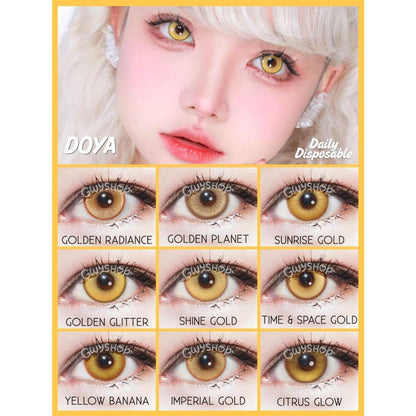 DOYA 1 DAY Use Lens Yellow Gold Cosplay Vibrant Contact Lens
