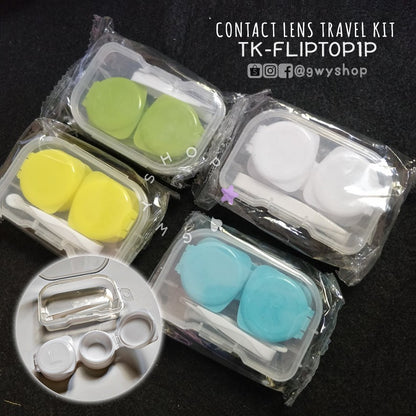 1 Pair Fliptop ☆ Contact Lens Travel Kit