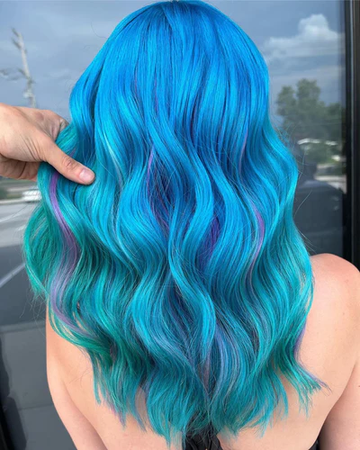 Lunar Tides Cyan Sky