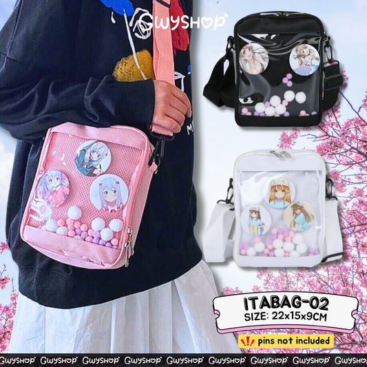 Itabag 02 Crossbody Shoulder Messenger Bag for Anime Pins