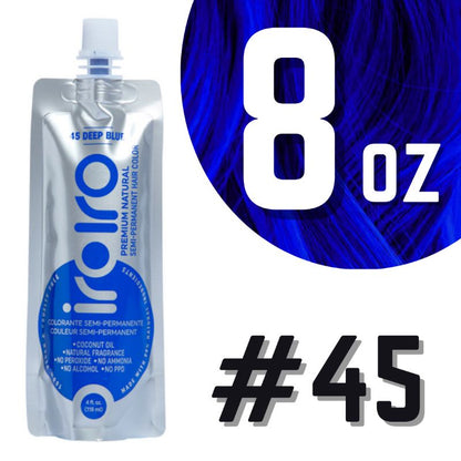 Iroiro 45 Deep Blue Natural Vegan Cruelty-Free Semi-Permanent Hair Color