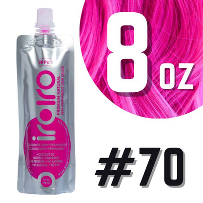 Iroiro 70 Pink Natural Vegan Cruelty-Free Semi-Permanent Hair Color