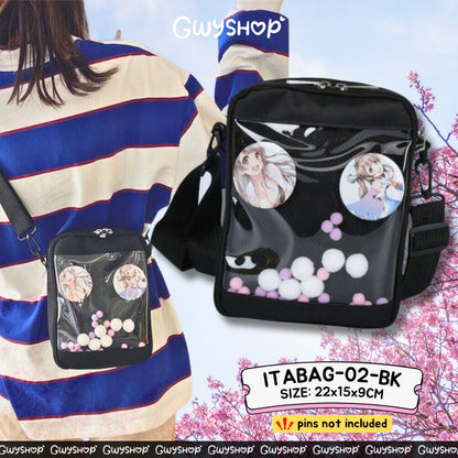 Itabag 02 Crossbody Shoulder Messenger Bag for Anime Pins