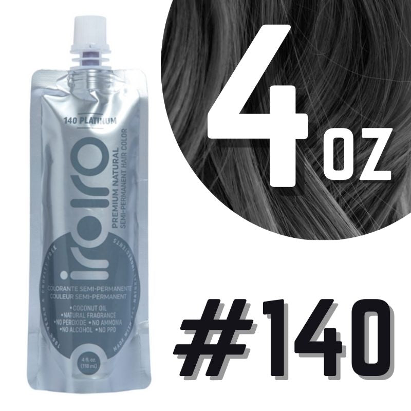 Iroiro 140 PLATINUM Vegan Cruelty-Free Natural Semi-Permanent Hair Color