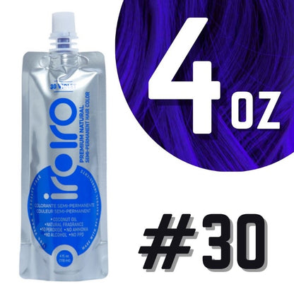 Iroiro 30 Violet Natural Vegan Cruelty-Free Semi-Permanent Hair Color