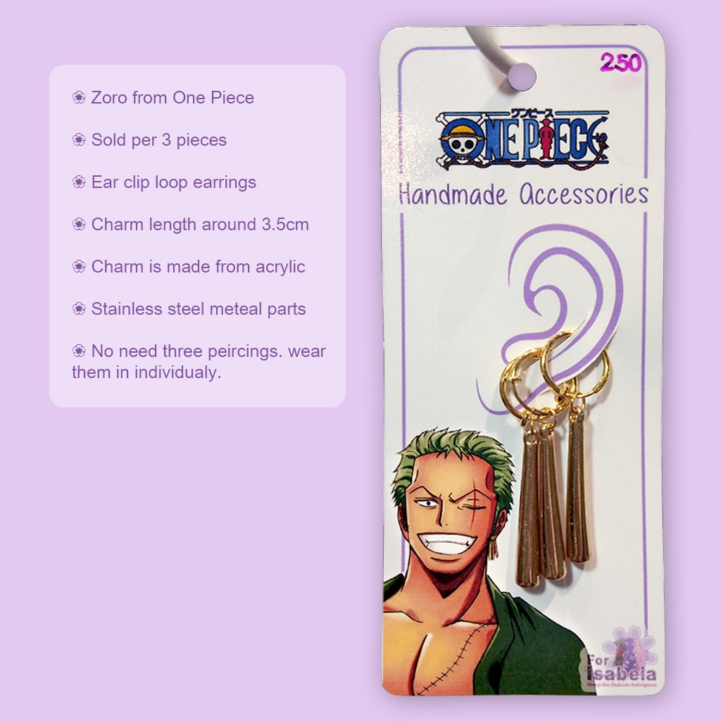 For Isabela] Zoro Cosplay Earring Clip Cuff Genshin Impact