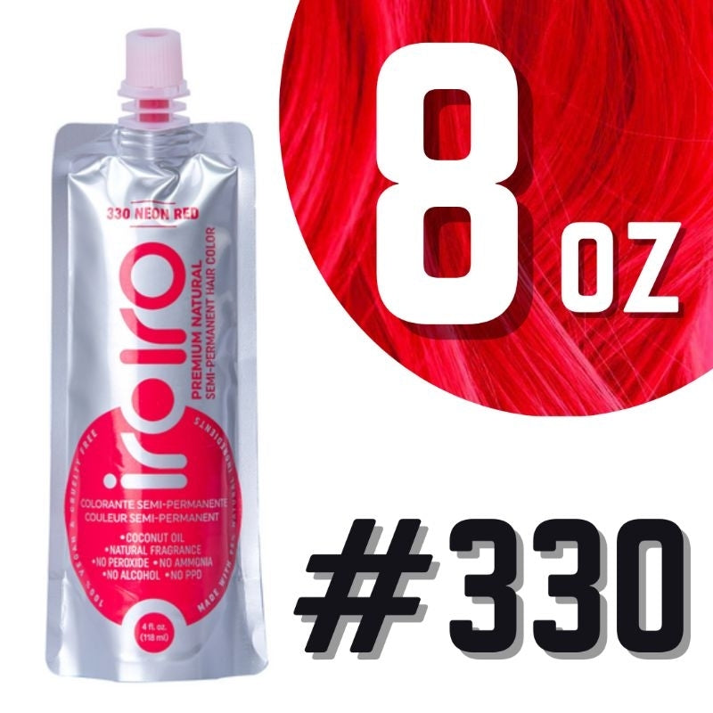 Iroiro 330 UV Reactive Neon Red ❆ Semi-Permanent Hair Dye Color