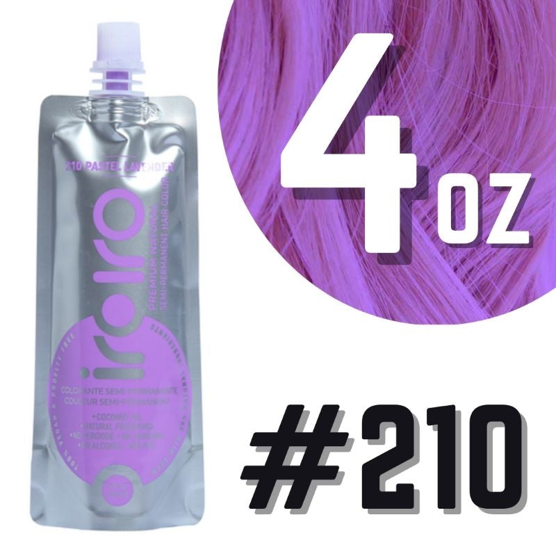 Iroiro 210 Lavender Pastel Vegan Cruelty-Free Semi-Permanent Hair Color