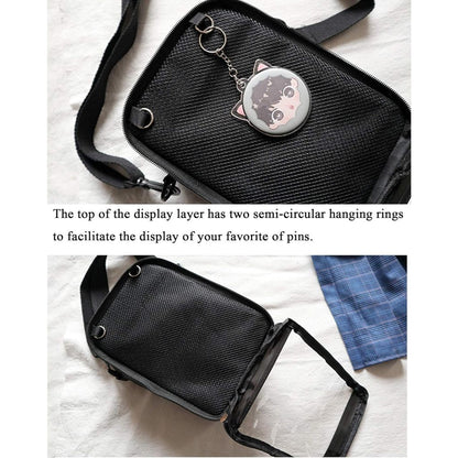 Itabag 02 Crossbody Shoulder Messenger Bag for Anime Pins