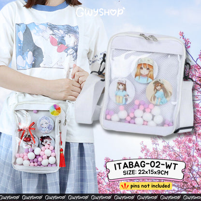 Itabag 02 Crossbody Shoulder Messenger Bag for Anime Pins