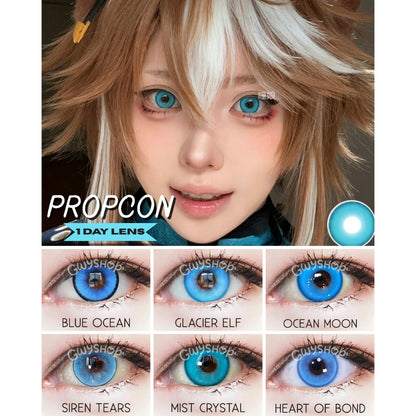 [Gwyshop] 1 DAY Lens Blue PROPCON Cosplay Vibrant Contact Lens