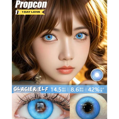PROPCON Bue Aqua Cyan - 1 Day Use Lens Cosplay Vibrant Contact Lens