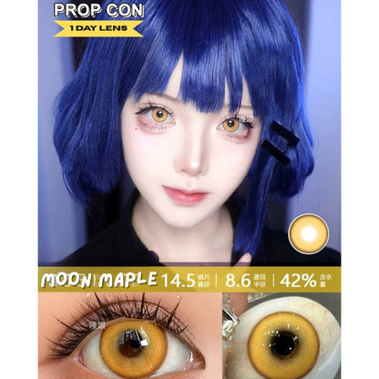 [Gwyshop] 1 DAY Lens Yellow Orange Gold Brown PROPCON Cosplay Vibrant Contact Lens