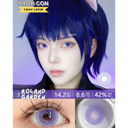 [Gwyshop] 1 DAY Lens Purple Violet PROPCON Cosplay Vibrant Contact Lens