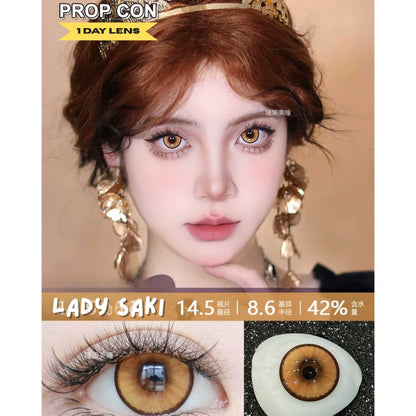 [Gwyshop] 1 DAY Lens Yellow Orange Gold Brown PROPCON Cosplay Vibrant Contact Lens