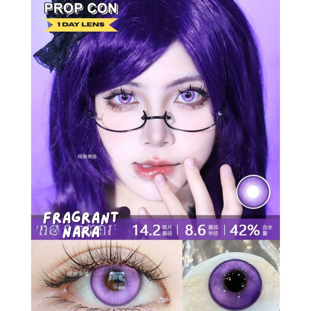 [Gwyshop] 1 DAY Lens Purple Violet PROPCON Cosplay Vibrant Contact Lens