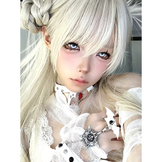 RECOLOOK Koi Silver Gray - 1 Day Use Lens Cosplay Vibrant Contact Lens