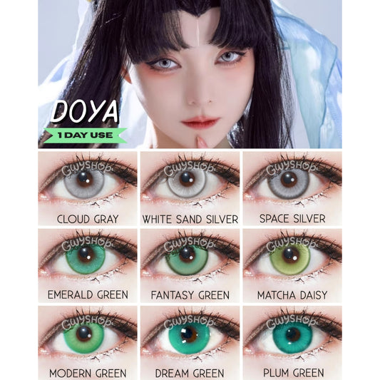 DOYA Green Gray Silver - 1 Day Use Lens Cosplay Vibrant Contact Lens