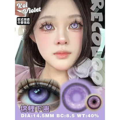 RECOLOOK Koi Violet Purple - 1 Day Use Lens Cosplay Vibrant Contact Lens
