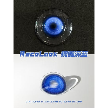 RECOLOOK Koi Deep Blue - 1 Day Use Lens Cosplay Vibrant Contact Lens
