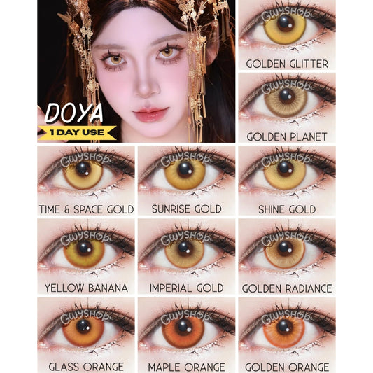 DOYA Yellow Gold Orange - 1 Day Use Lens Cosplay Vibrant Contact Lens