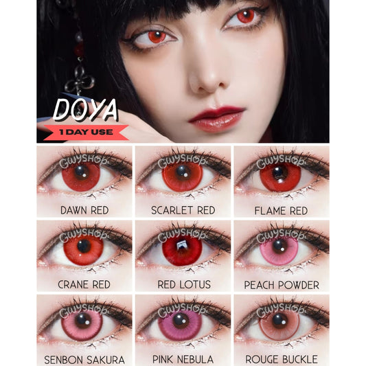 DOYA Red Pink - 1 Day Use Lens Cosplay Vibrant Contact Lens