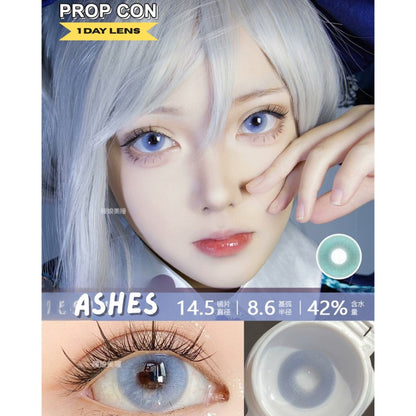 PROPCON Green Gray Silver - 1 Day Use Lens Cosplay Vibrant Contact Lens
